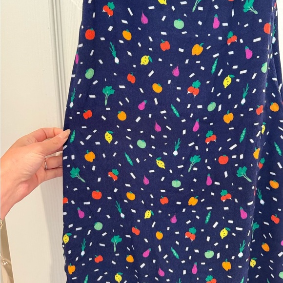 Staud Farmer’s Market Print Veggie Shift Dress Sleeveless Spaghetti Strap - Picture 3 of 8